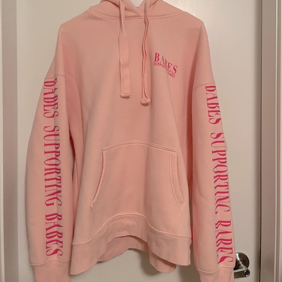 The "BABES SUPPORTING BABES" Big Sister Hoodie | Ballet Slipper XS - Picture 2 of 6